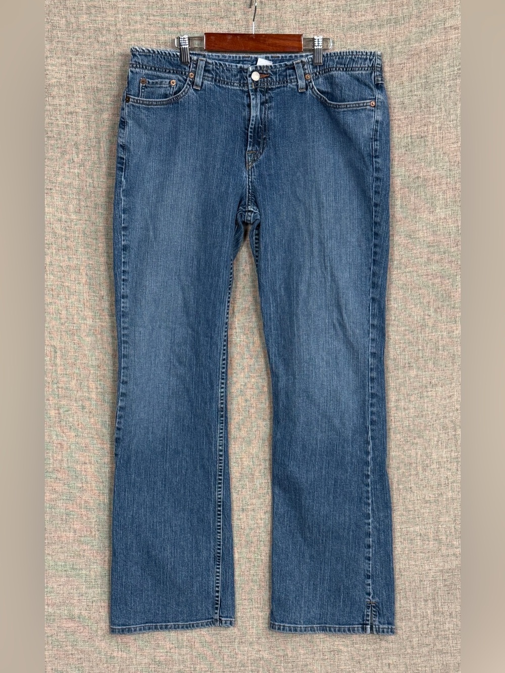 Vintage Lucky Brand Dungarees Wonder Jean Y2K Womens Low-Rise Bootcut Denim